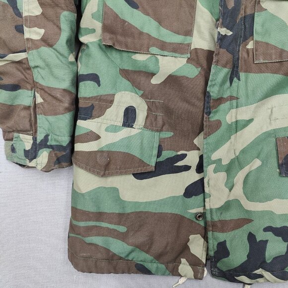 Rothco Ultra Force Extra Small Woodland Camo Junior GI Boys Field Jacket Coat - Picture 7 of 11